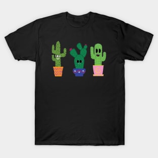 Cute cactus trio lineup T-Shirt